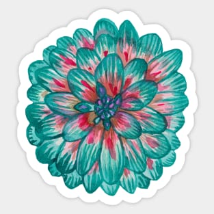 Blue aster flower Sticker